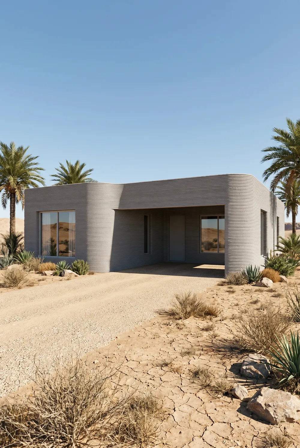 Vivienda impresa en 3D en un desarrollo habitacional